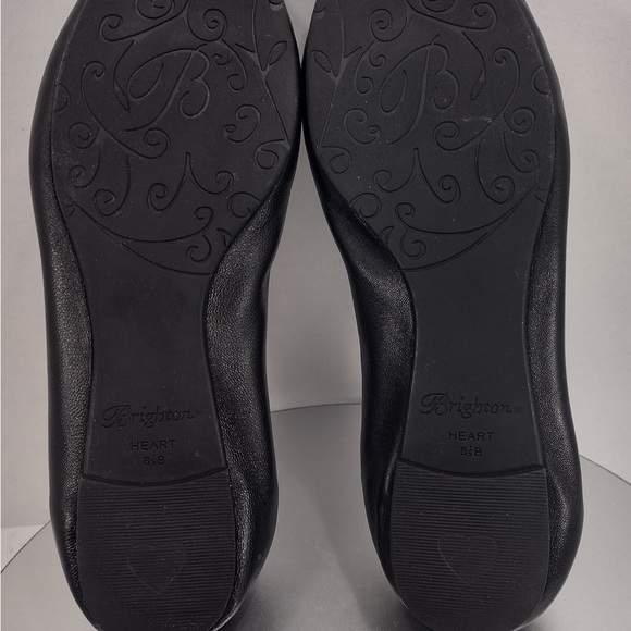 Brighton Black Ballet Flats with Heart size 8.5 pre Owned Exellent condition - Picture 8 of 14